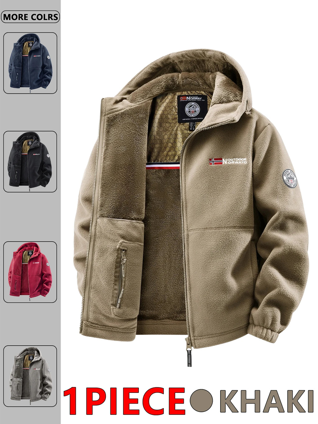 Men's Hooded Winter Jacket – Versatile Outdoor & Streetwear