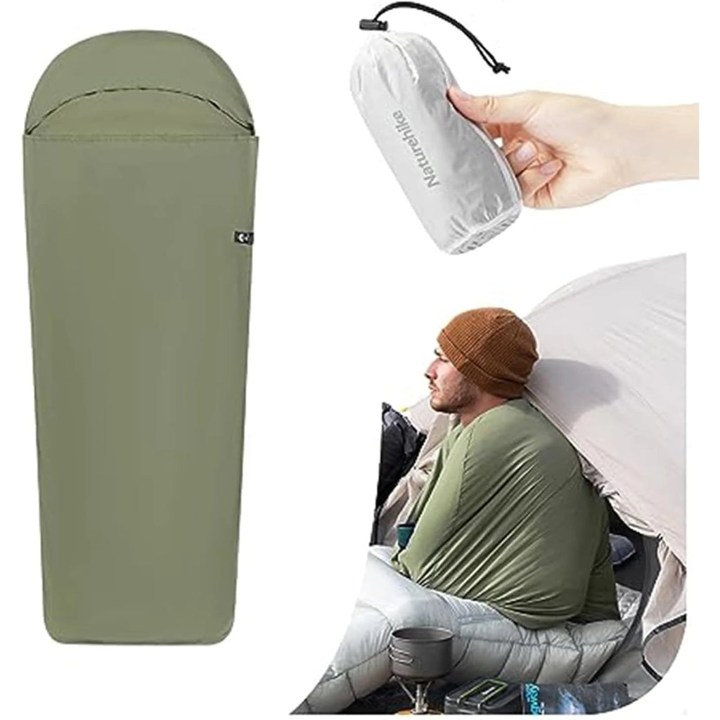 Nylon Sleeping Bag Liner – Warm Inner Liner for Camping, Travel & Hotels