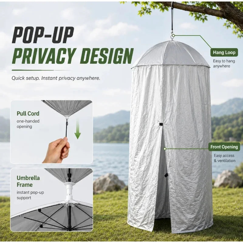 Portable Changing & Shower Tent – Waterproof Outdoor Privacy Shelter