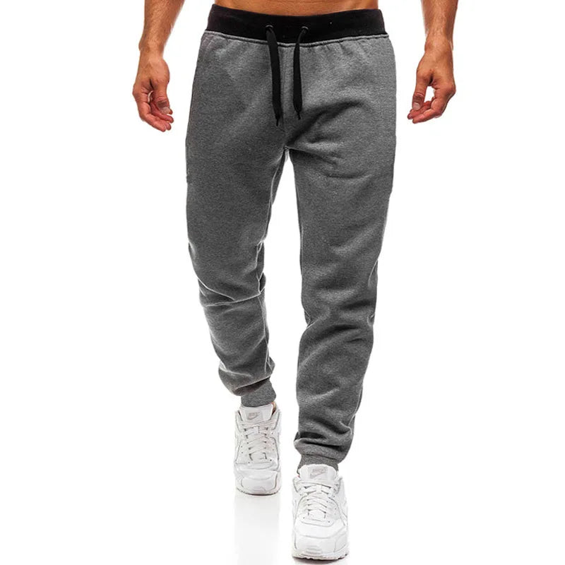 Men's Skinny Jogger Sweatpants — Drawstring, Fitness & Gym Tracksuit Bottoms | Sport & Casual Trousers