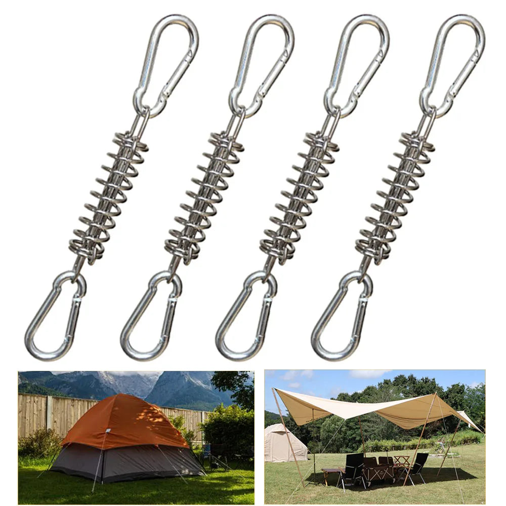 Camping Tent Accessories Kit | Wind Cord, Stakes, Carabiner Clips & More