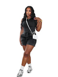 Cotton Washed Two-Piece Set – Sleeveless Tank Top & Biker Shorts | S–XXL