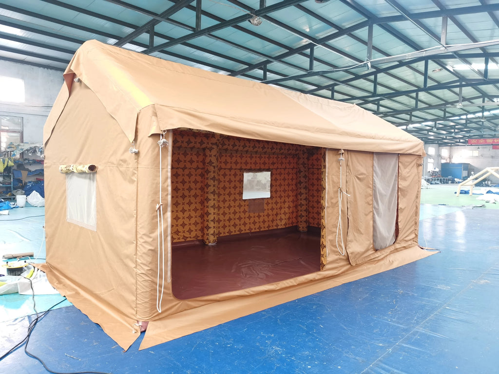 Inflatable Camping Tent – Portable PVC Waterproof Four-Season Family Tent