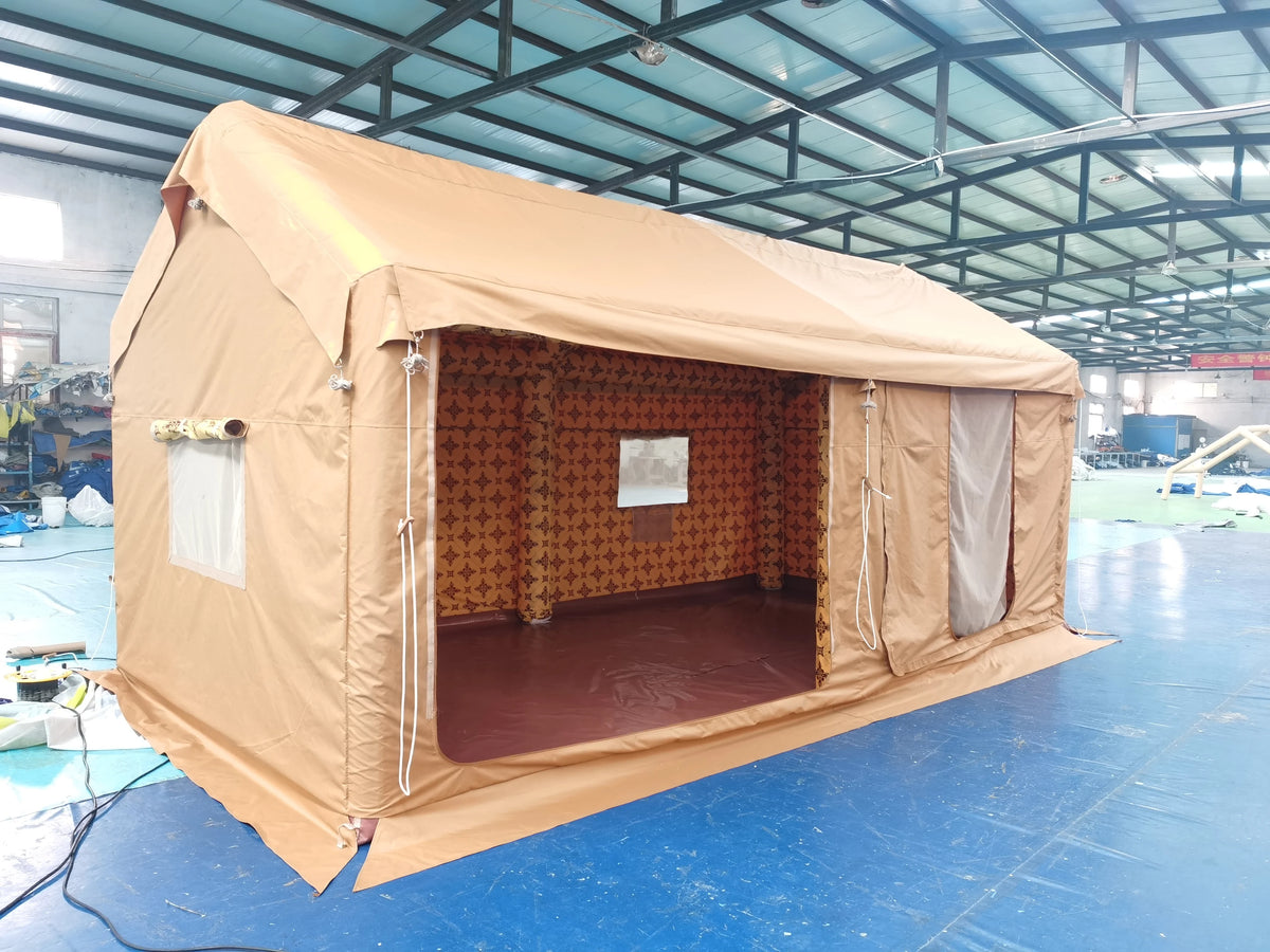 Inflatable Camping Tent – Portable PVC Waterproof Four-Season Family Tent