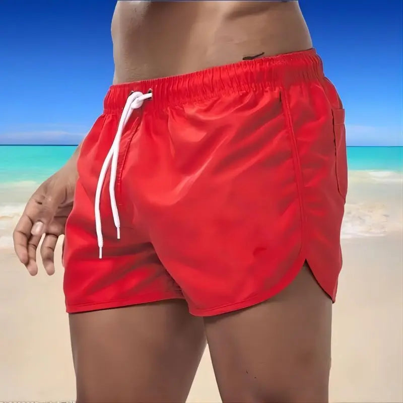 Men's Breathable Swim Shorts — Low Waist, Quick-Dry Microfibre | Beachwear & Swimwear