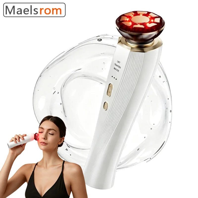 Rechargeable Facial Beauty Massager – Portable Face Massage Tool for Daily Skin Care | Pearl White & Secret Black