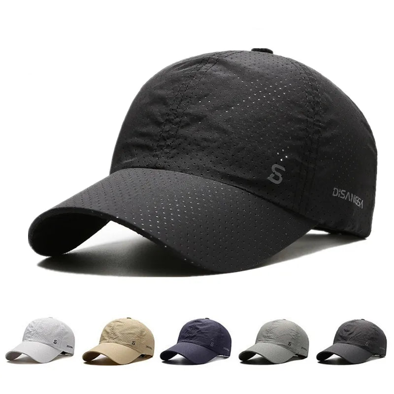 Quick-Dry Outdoor Sun Hat – UV Protection Baseball Cap for Hiking & Camping