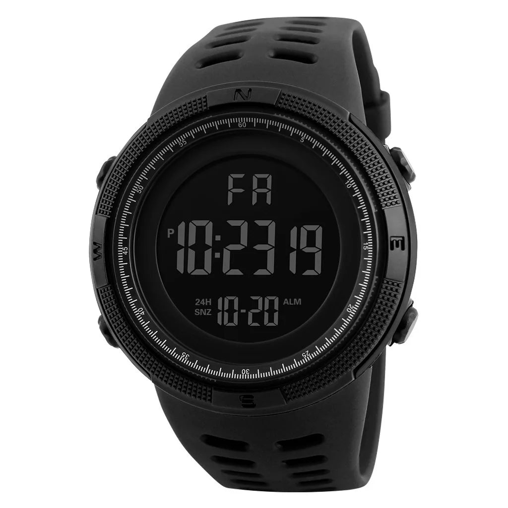 LED Digital Sports Watch — Luminous Military Style for Men & Kids
