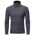 Men's Thermal Long Sleeve Top – Slim Fit High Neck Base Layer for Winter