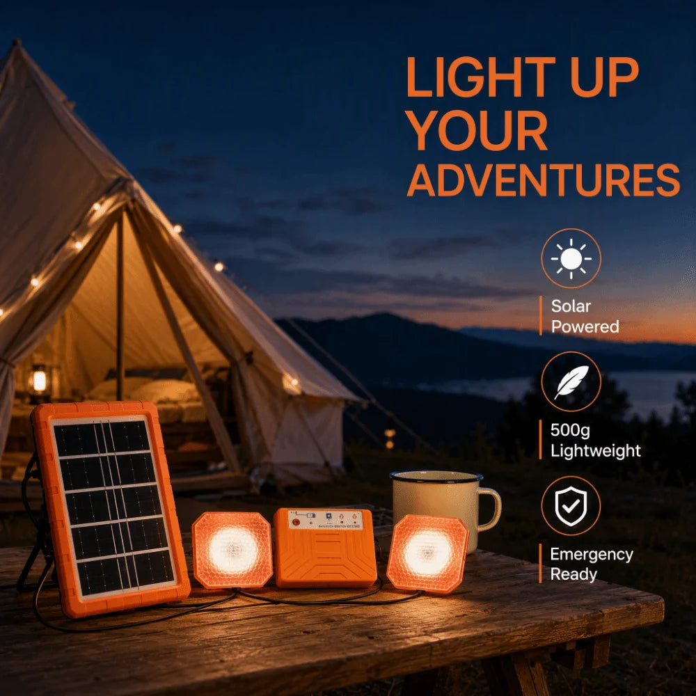 Portable Solar Power Station DIY Kit – 2W Solar Panel, Type-C Charging & Recyclable Energy Storage System