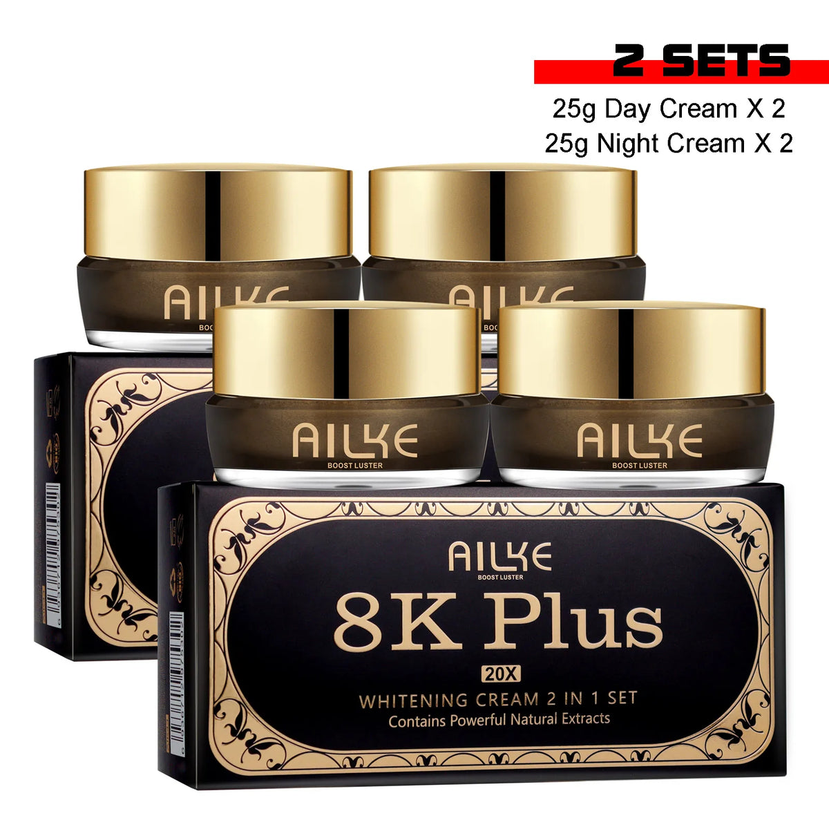 AILKE Kojic Acid & Niacinamide Whitening Skincare Set – Dark Spots & Hyperpigmentation