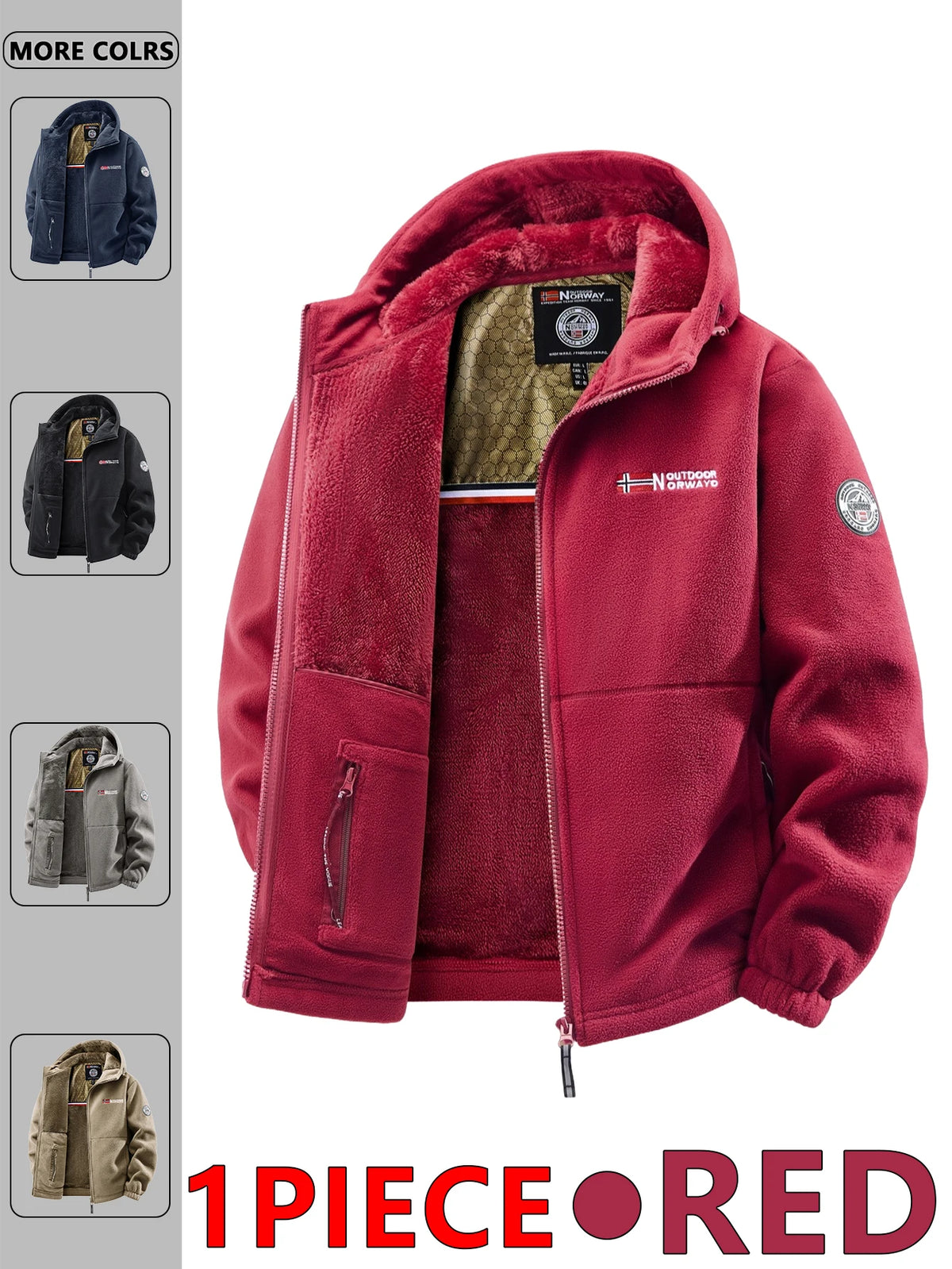 Men's Hooded Winter Jacket – Versatile Outdoor & Streetwear