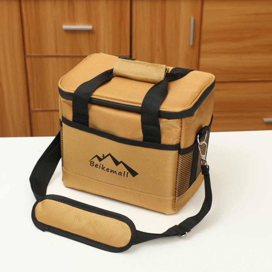Aluminium Foil Insulated Cooler Bag – Portable Crossbody Lunch & Picnic Box | 10L–68L