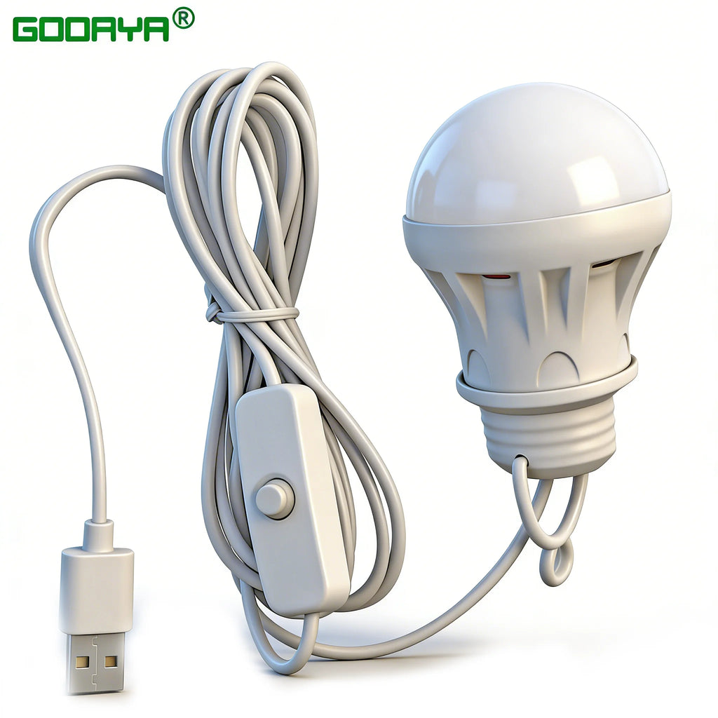 USB LED Camping Lantern Bulb — Portable Hanging Tent Light for Camping, BBQ, Fishing & Load Shedding