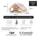 Large Inflatable Camping Tent – 4–8 Person Quick Setup, Windows & Water-Resistant | Four Season