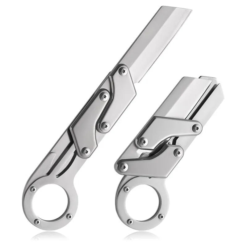 Outdoor Mechanical Folding Knife – High-Hardness D2 Steel Multifunctional Camping Knife