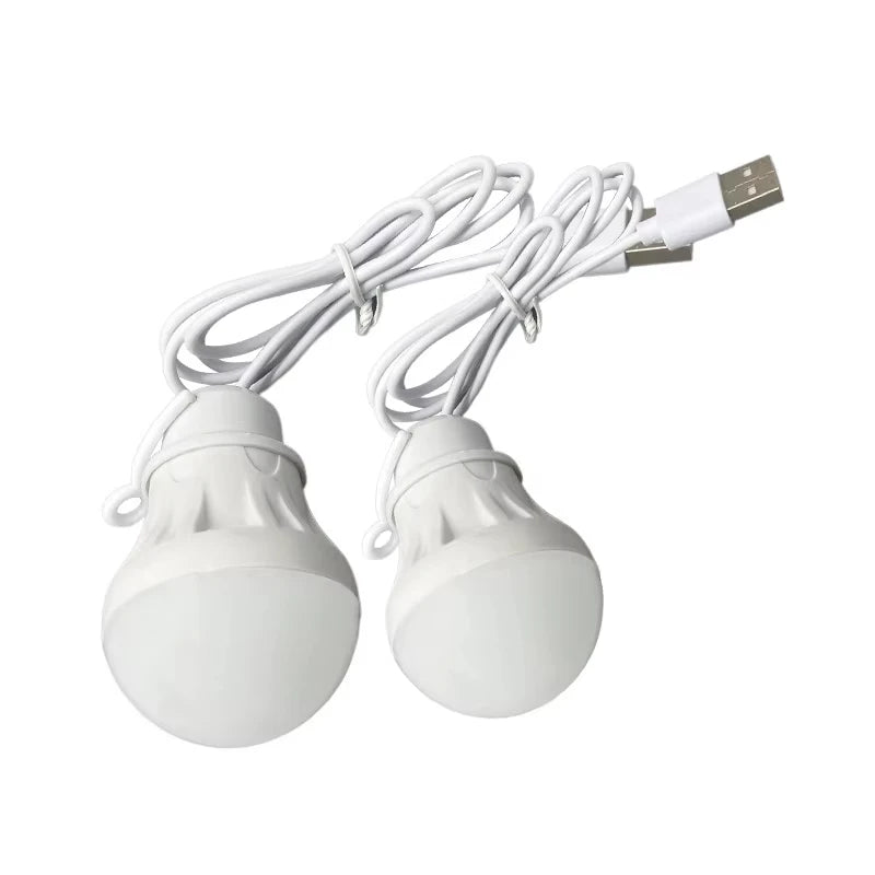 USB LED Camping Lantern Bulb — Portable Hanging Tent Light for Camping, BBQ, Fishing & Load Shedding