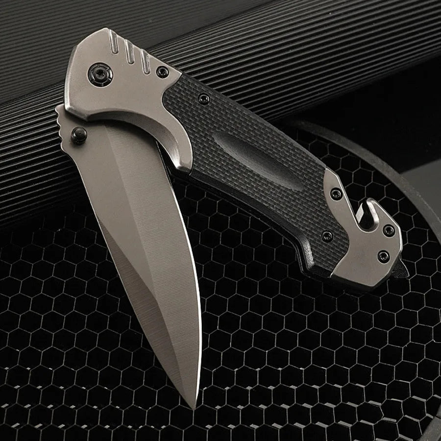 Outdoor Pocket Knife – High-Hardness Stainless Steel Folding Fruit & Camping Knife