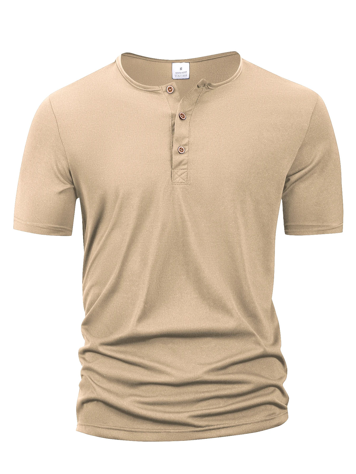 Men's Henley Slim Fit Sport T-Shirt — Quick Dry, Lightweight, Breathable | Casual Polo Style Tops
