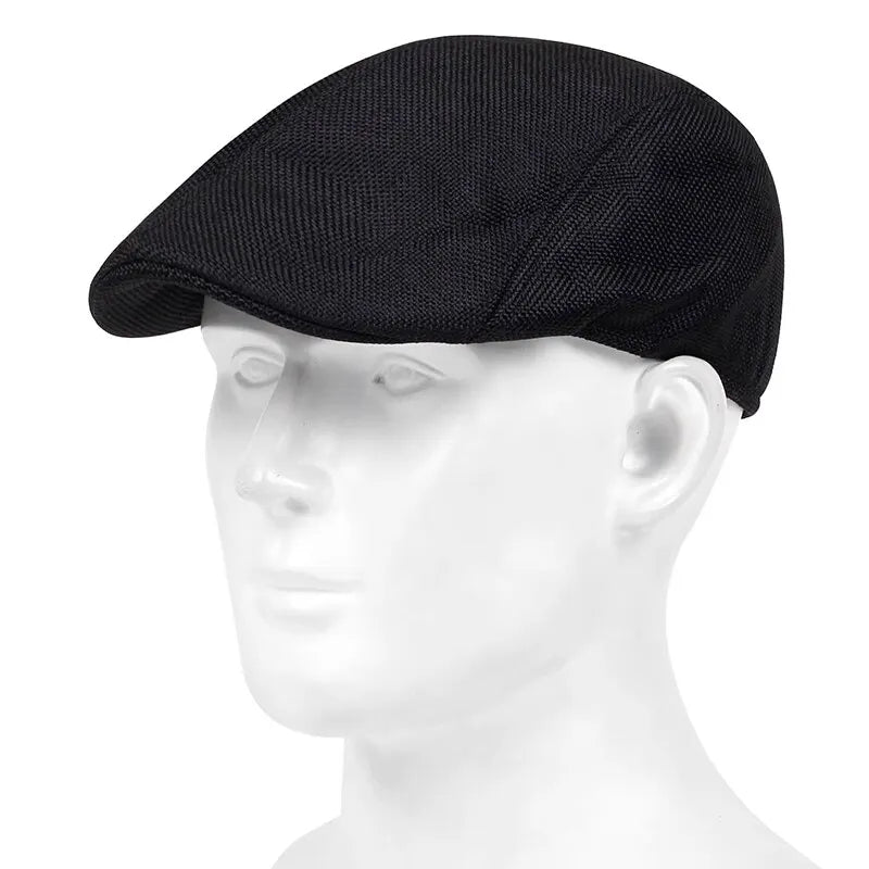 Men's Solid Cassette Cap – Casual Golf & Street Style Hat | One Size