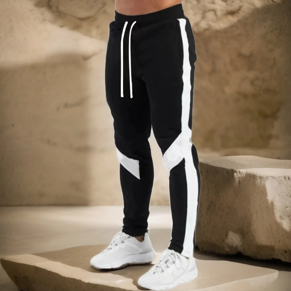 Men's Skinny Jogger Sweatpants — Drawstring, Fitness & Gym Tracksuit Bottoms | Sport & Casual Trousers