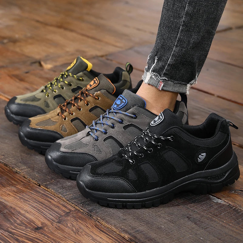 Men's Anti-Slip Hiking Sneakers — Breathable Outdoor Shoe