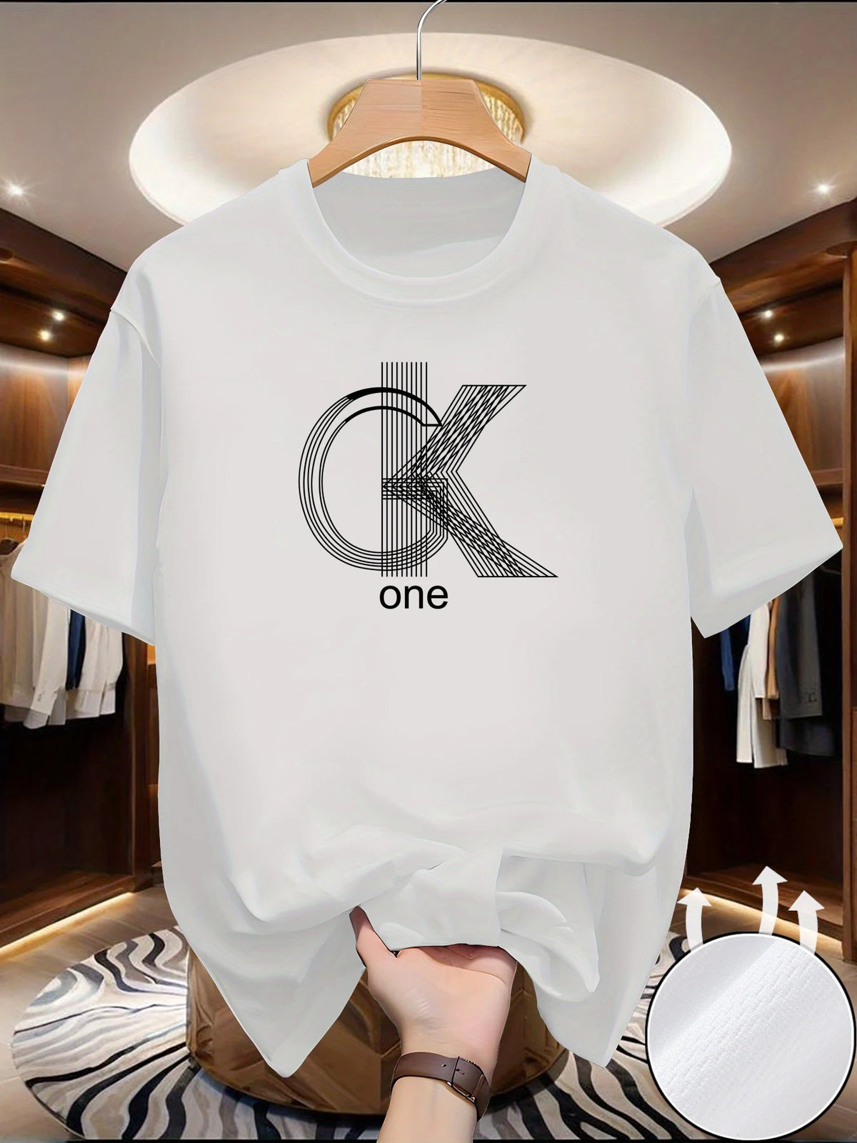 Men's Graphic Crew Neck T-Shirt — Breathable Polyester, Short Sleeve | Casual Summer Streetwear Tee