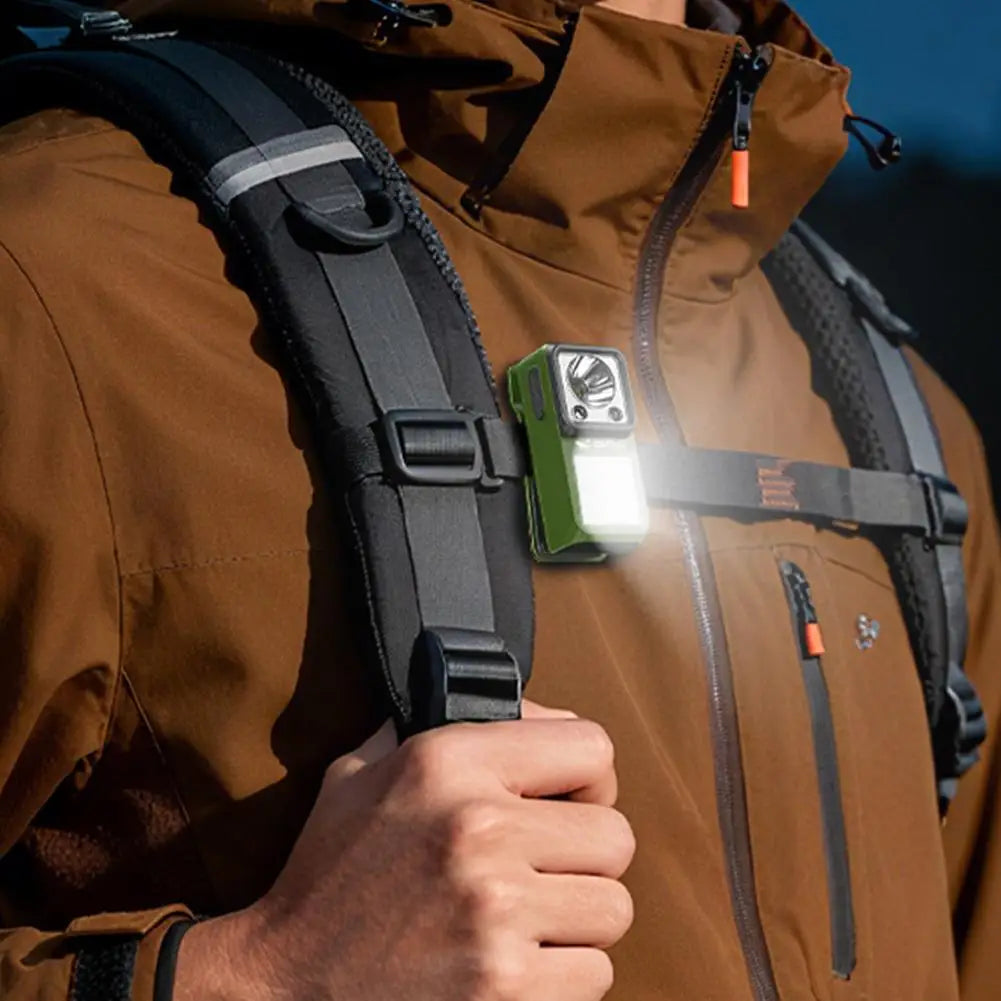 LED Magnetic Clamp Flashlight — 6 Modes, Rechargeable, Waterproof | Camping, Work & Emergency