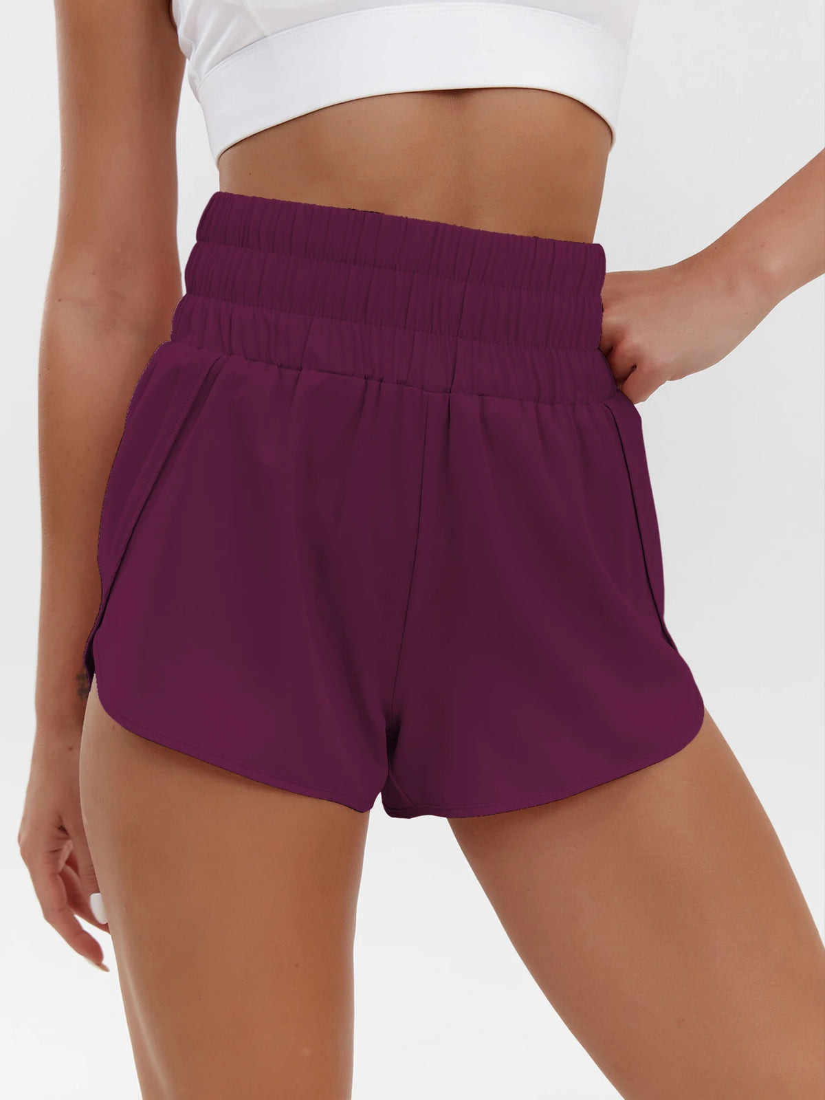 Women's High Waist Quick-Dry Casual Shorts – Loose Elastic Breathable Sports Shorts | XS–XXL