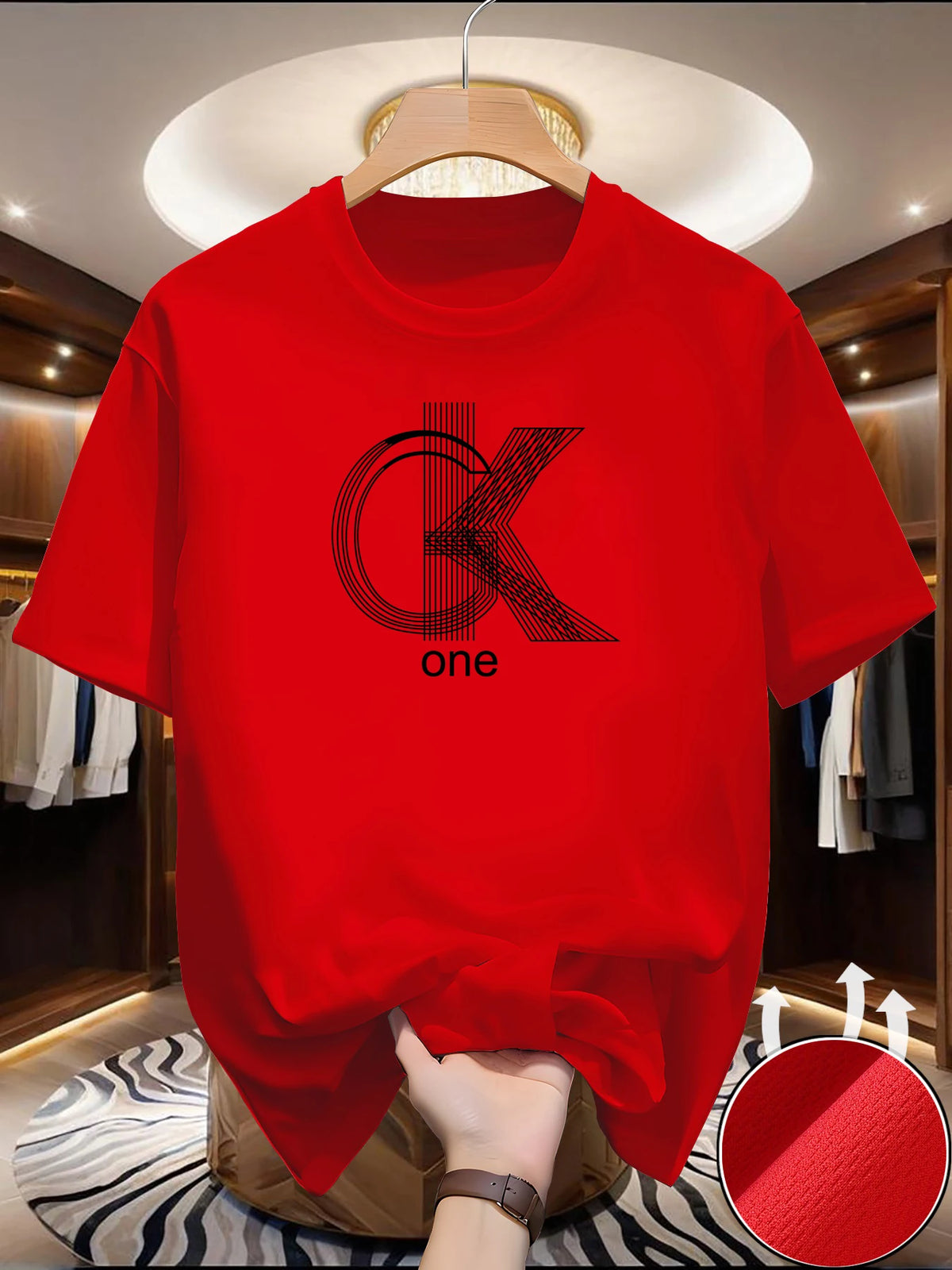 Men's Graphic Crew Neck T-Shirt — Breathable Polyester, Short Sleeve | Casual Summer Streetwear Tee