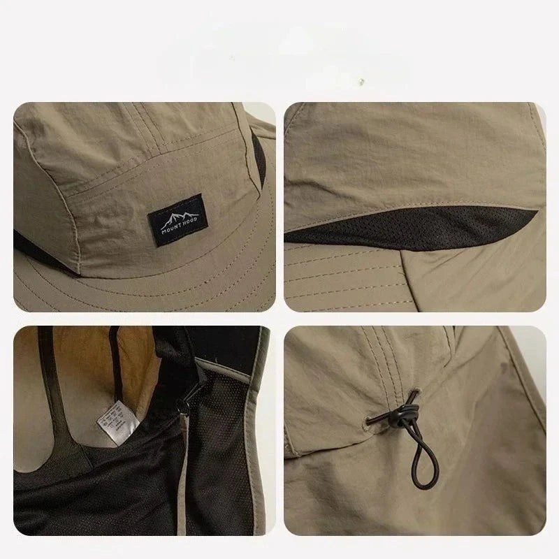Wide Brim Neck Flap Hat – Unisex Outdoor Fishing & Hiking
