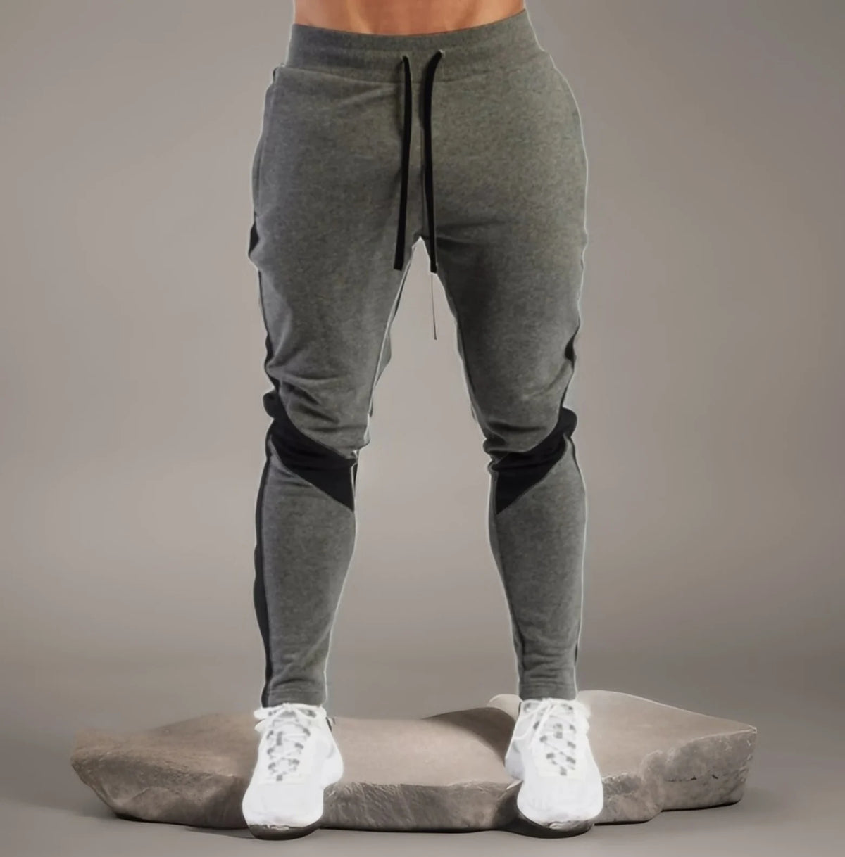 Men's Skinny Jogger Sweatpants — Drawstring, Fitness & Gym Tracksuit Bottoms | Sport & Casual Trousers