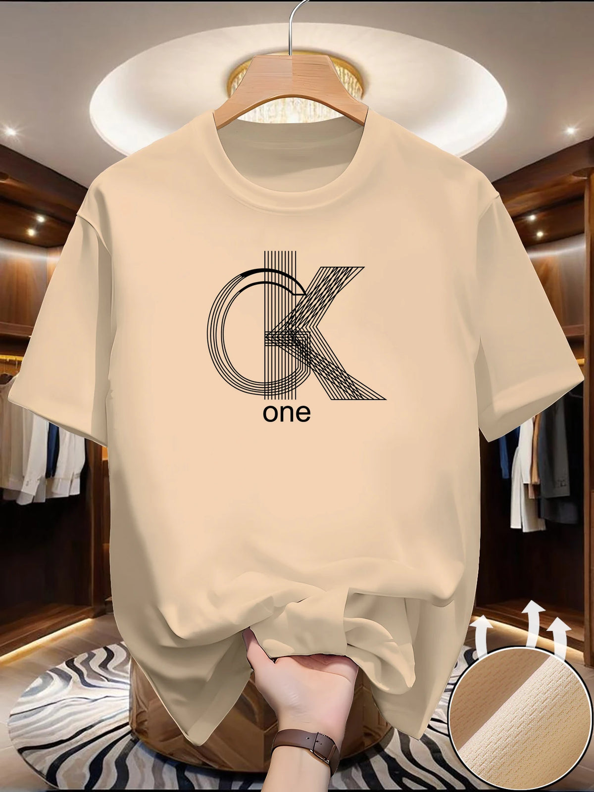Men's Graphic Crew Neck T-Shirt — Breathable Polyester, Short Sleeve | Casual Summer Streetwear Tee
