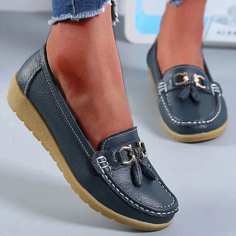 Women's Slip-On Loafer Sneakers – Soft Sole Casual Tennis Shoes | EU 35–44