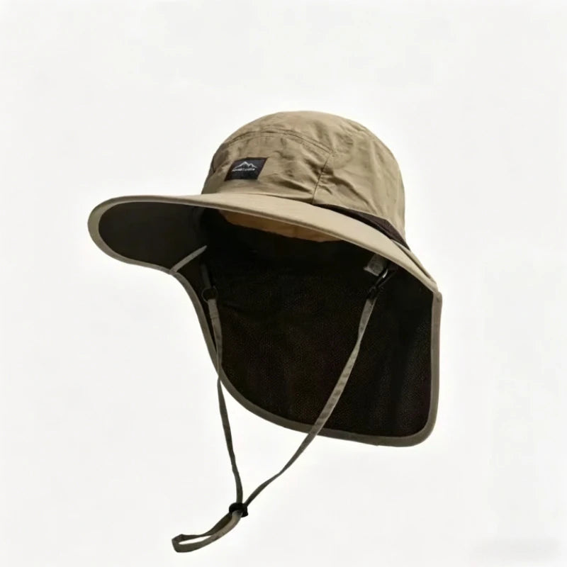 Wide Brim Neck Flap Hat – Unisex Outdoor Fishing & Hiking