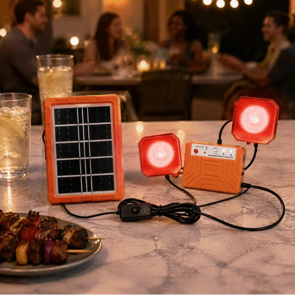 Portable Solar Power Station DIY Kit – 2W Solar Panel, Type-C Charging & Recyclable Energy Storage System