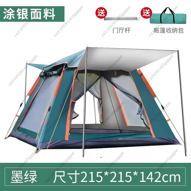 Inflatable Dome Glamping Tent – 3–4 Person Waterproof Camping Tent