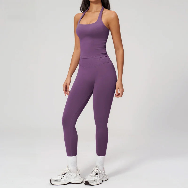 Women's 2-Piece Slim Fit Outfit Set – Elegant Solid Colour Spring/Summer | S–XL