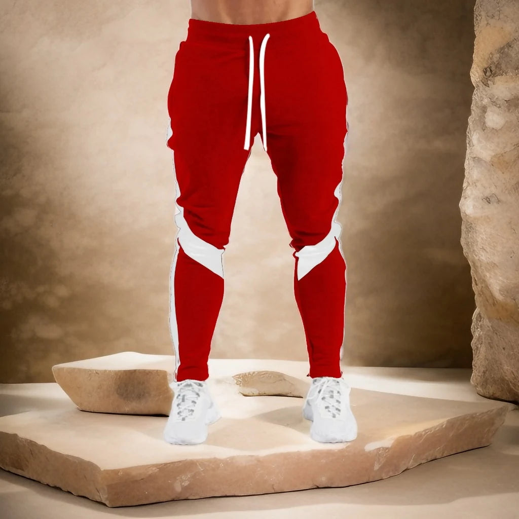Men's Skinny Jogger Sweatpants — Drawstring, Fitness & Gym Tracksuit Bottoms | Sport & Casual Trousers