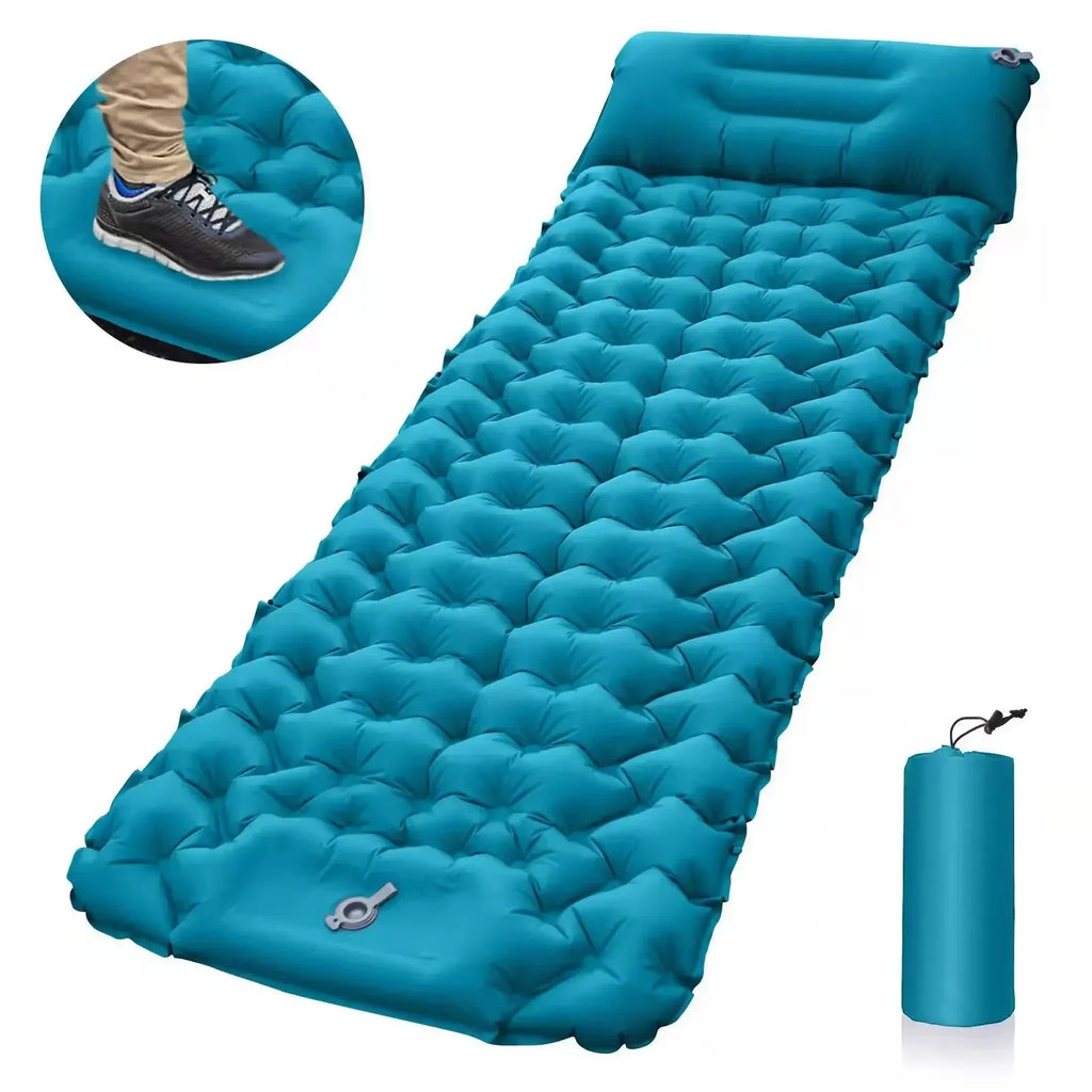 Inflatable Camping Mattress with Pillow