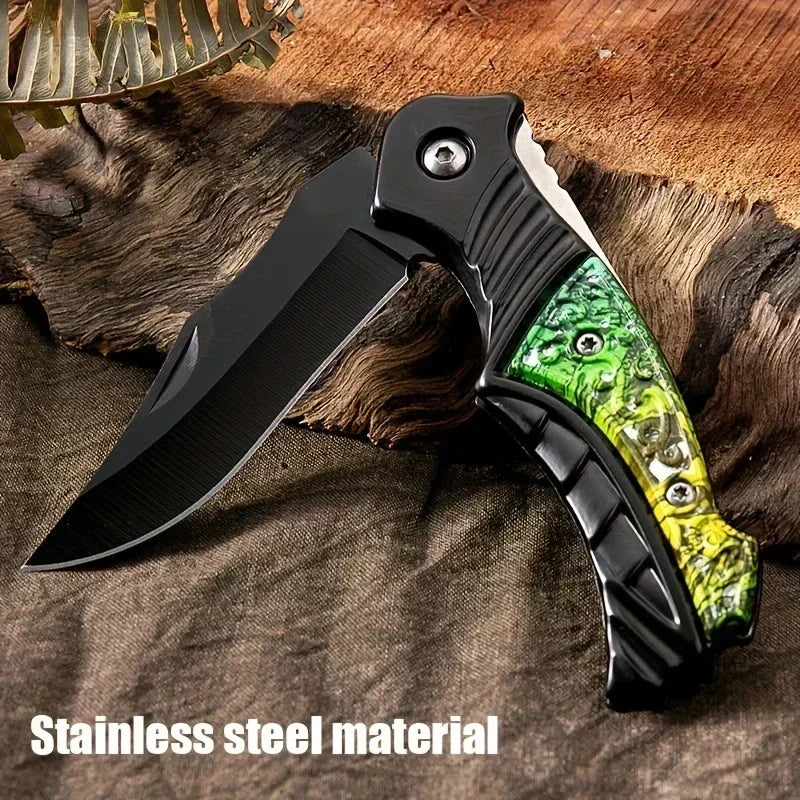 Portable Folding Pocket Knife – Sharp Stainless Steel Survival Knife for Camping & Hiking