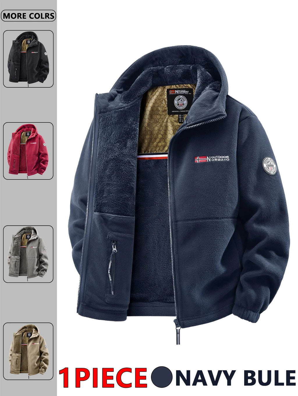 Men's Hooded Winter Jacket – Versatile Outdoor & Streetwear