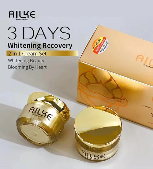 AILKE Glutathione Whitening Face Care Set – Dark Spot & Freckle Correcting Skincare | All Skin Types