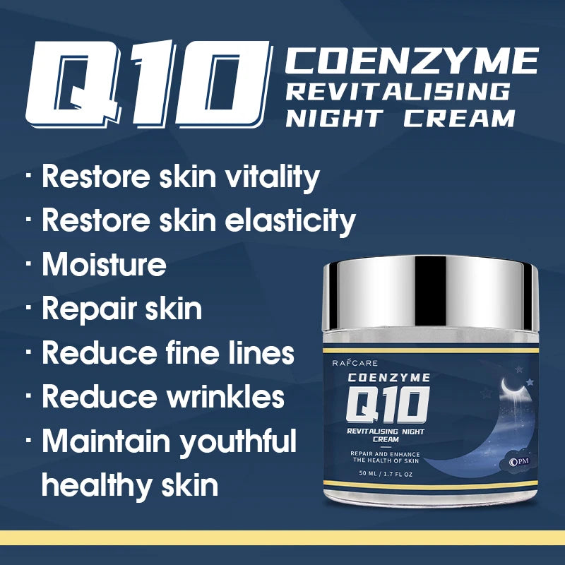 AFCARE Clear Beauty Collagen & Q10 Night Cream – Ultra-Hydrating Anti-Ageing Moisturiser (50ml)