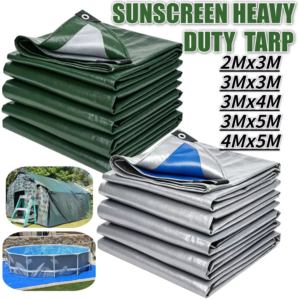 Large Waterproof Tarp – Multi-Size Camping & Outdoor Cover