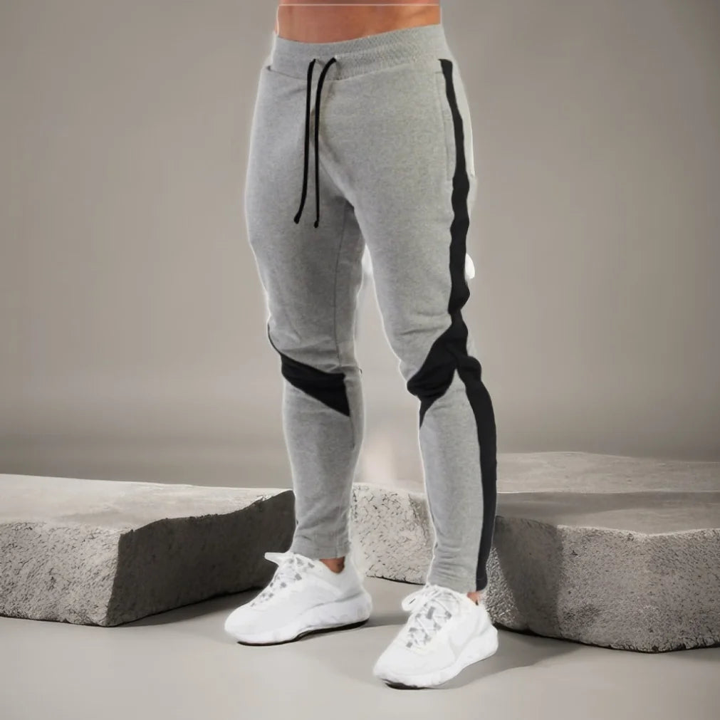 Men's Skinny Jogger Sweatpants — Drawstring, Fitness & Gym Tracksuit Bottoms | Sport & Casual Trousers